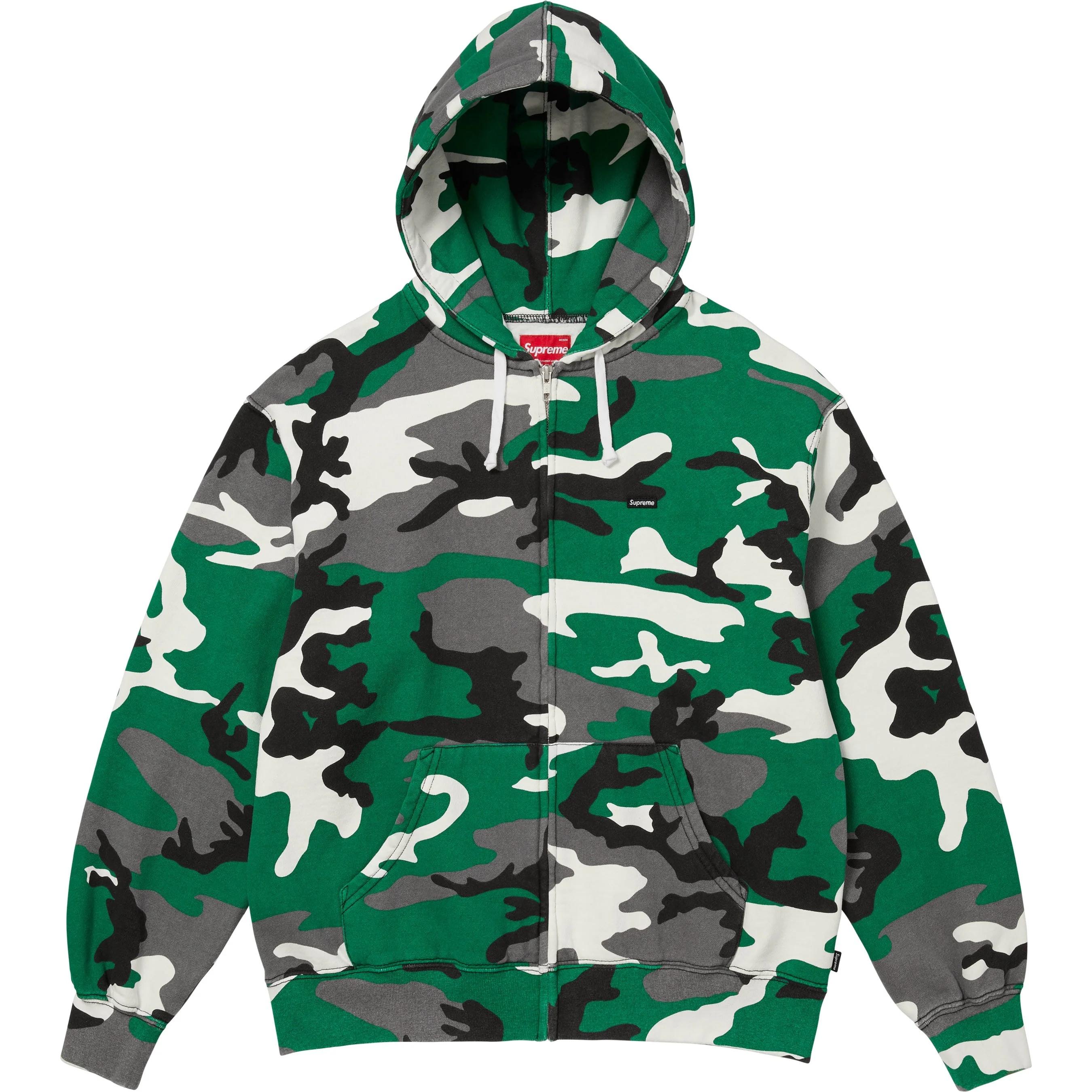 Small Box Zip Up Hooded Sweatshirt view 10